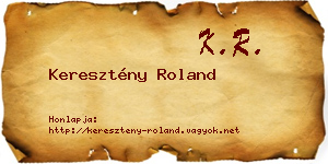 Keresztény Roland névjegykártya