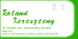 roland kereszteny business card